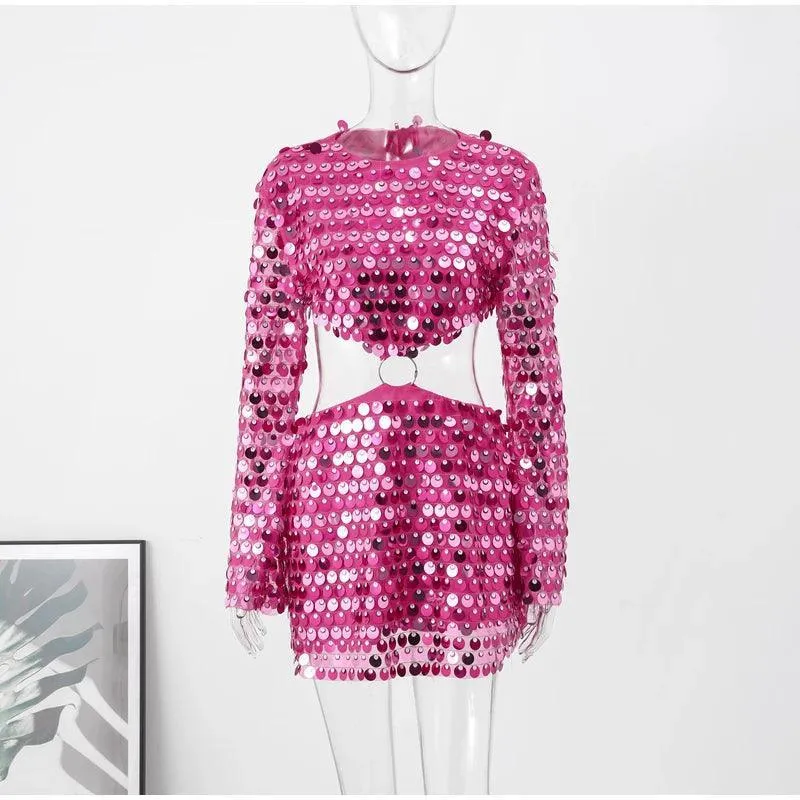 Nadina Sequined Mini Dress