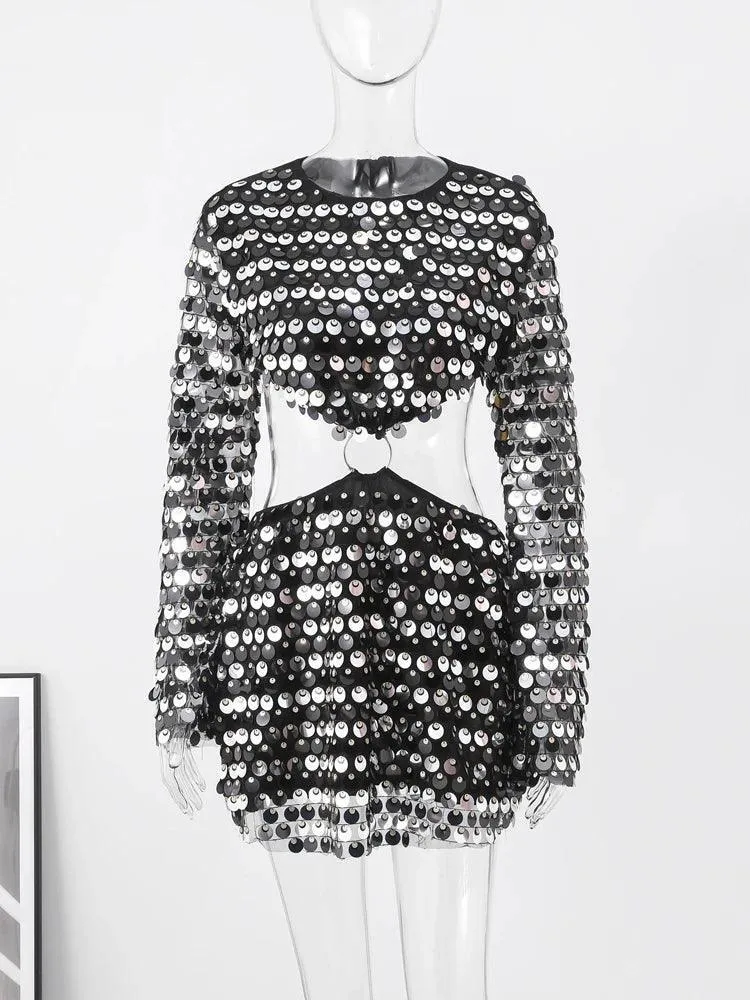 Nadina Sequined Mini Dress