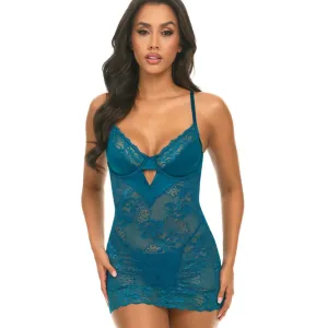 Oh La La Cheri Liv Babydoll 70-11933 in Moroccan Blue