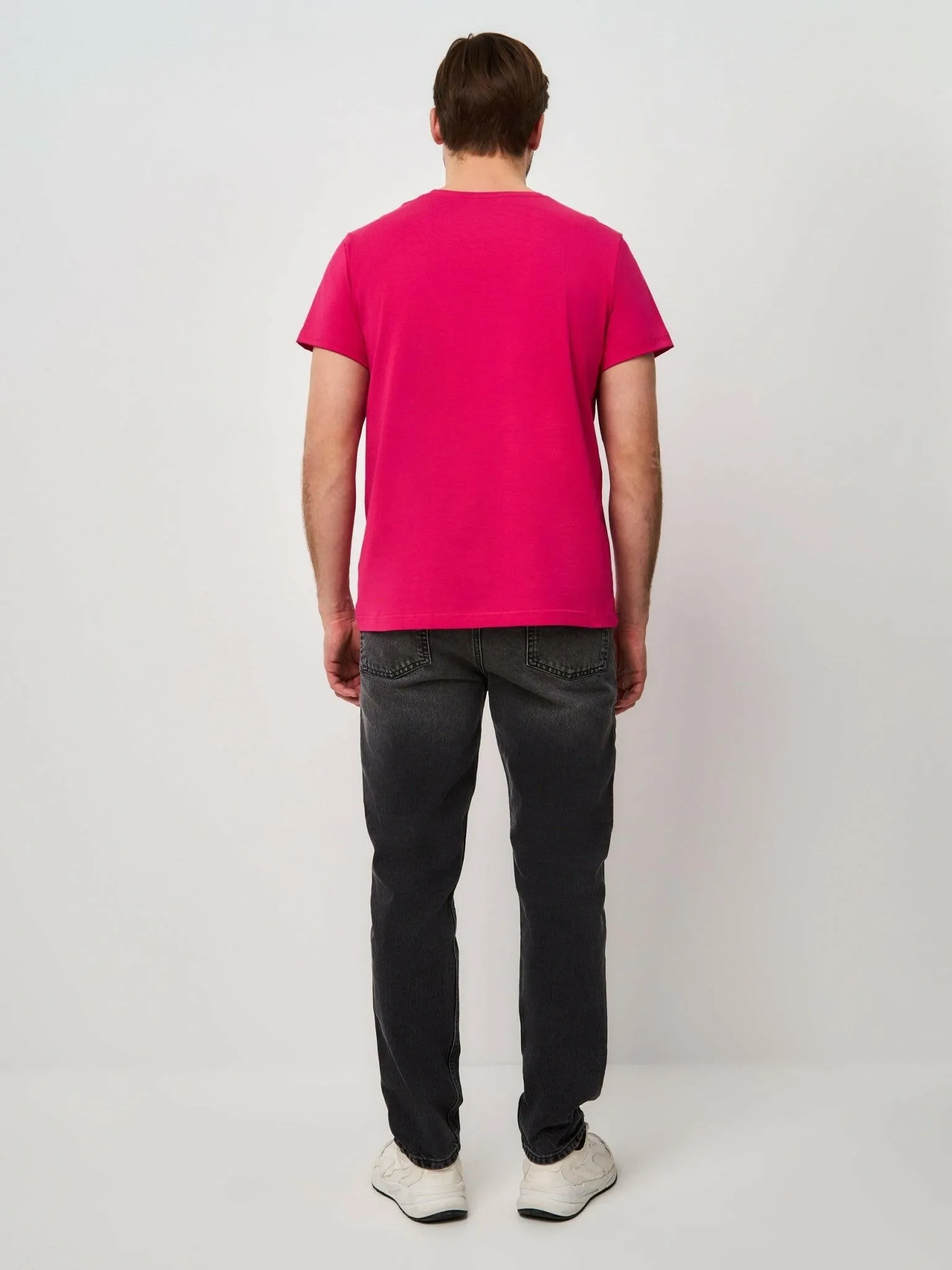 Pink Printed T-shirt MINIMALIST CAT