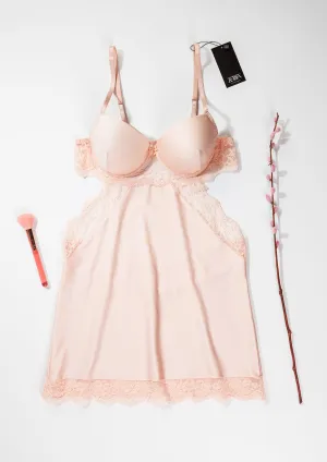 Satin Padded Cup Babydoll 4350