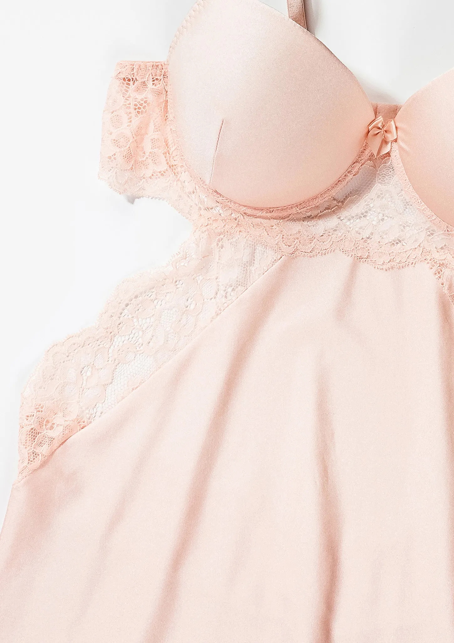 Satin Padded Cup Babydoll 4350
