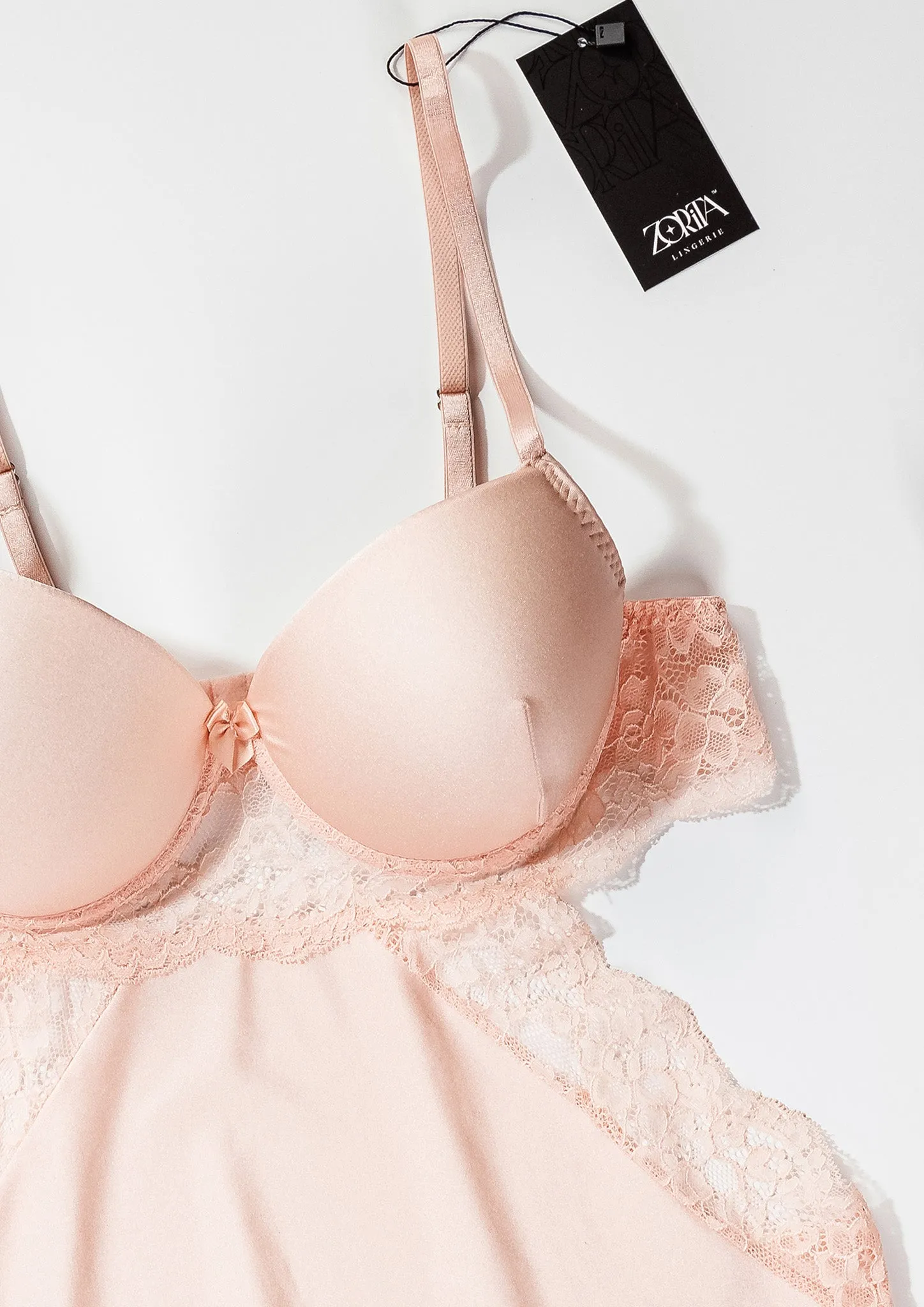 Satin Padded Cup Babydoll 4350