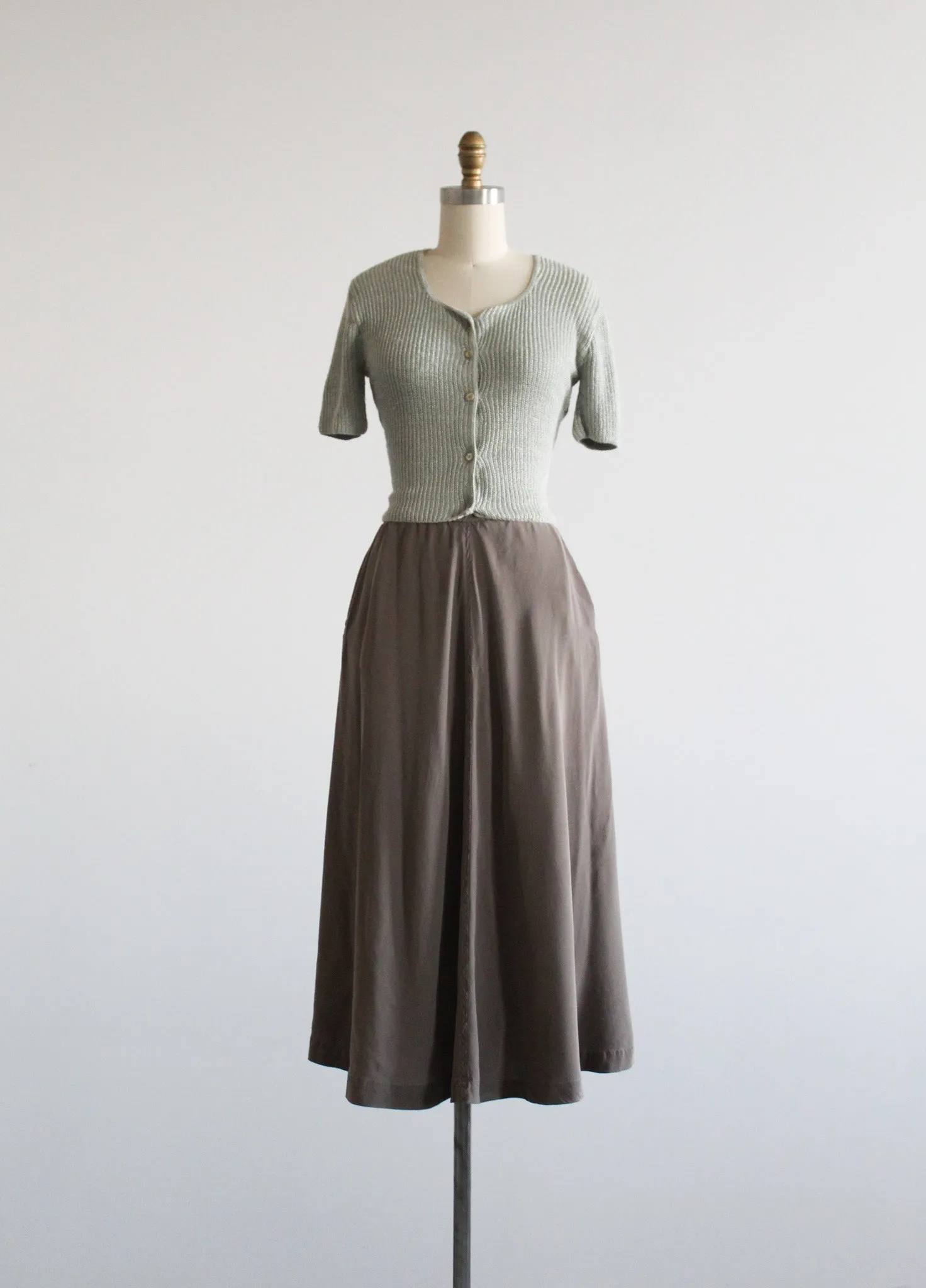 seaglass knit button up