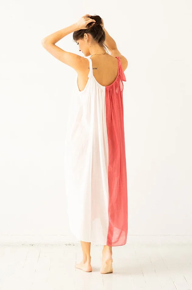 Sheer Tie Strap Babydoll-Long