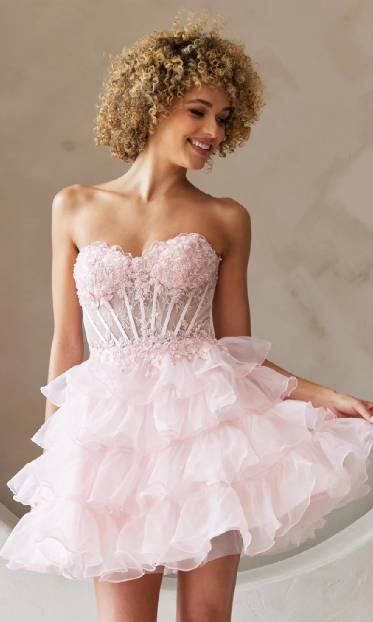 Short Homecoming Dress BZ9032S by Amelia Couture