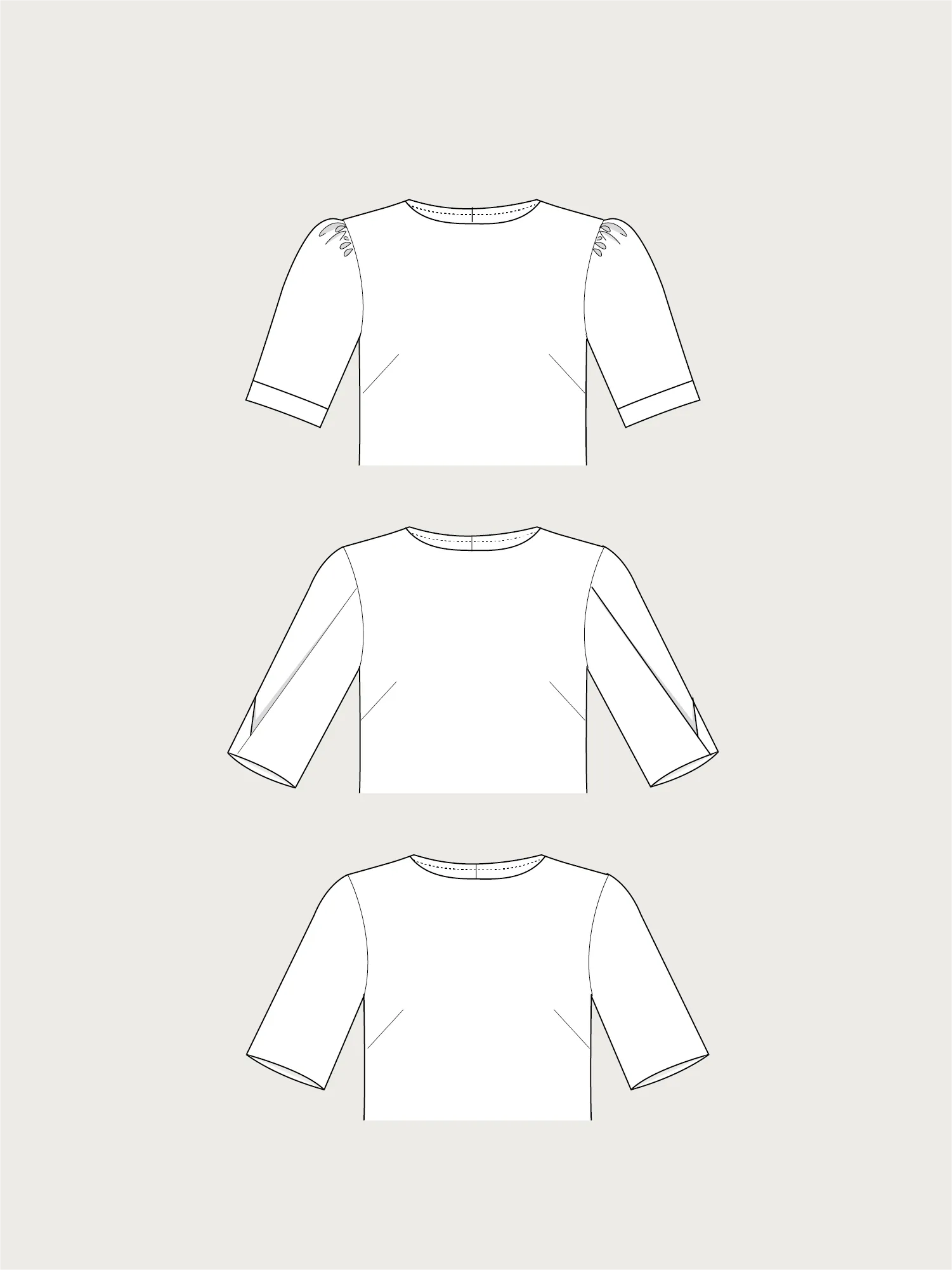 SHORT SLEEVES EXTENSION PATTERN