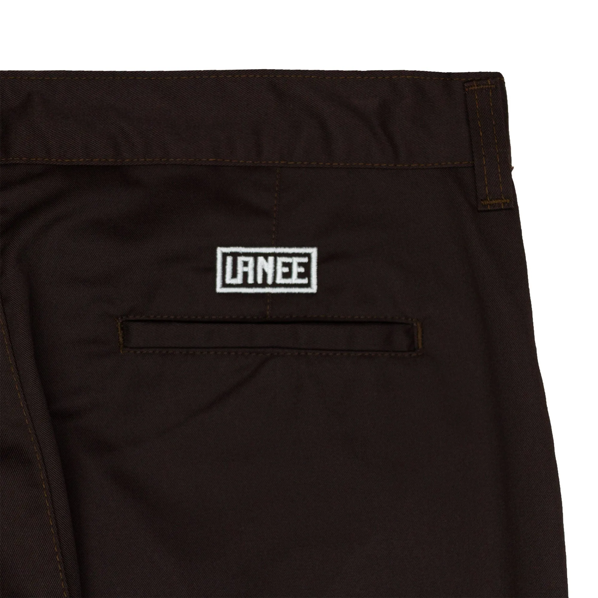 SLIM-FIT BROWN CHINO PANTS