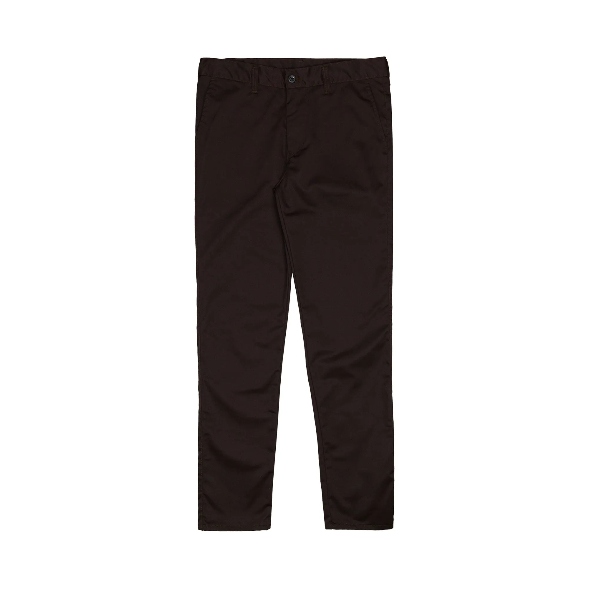 SLIM-FIT BROWN CHINO PANTS