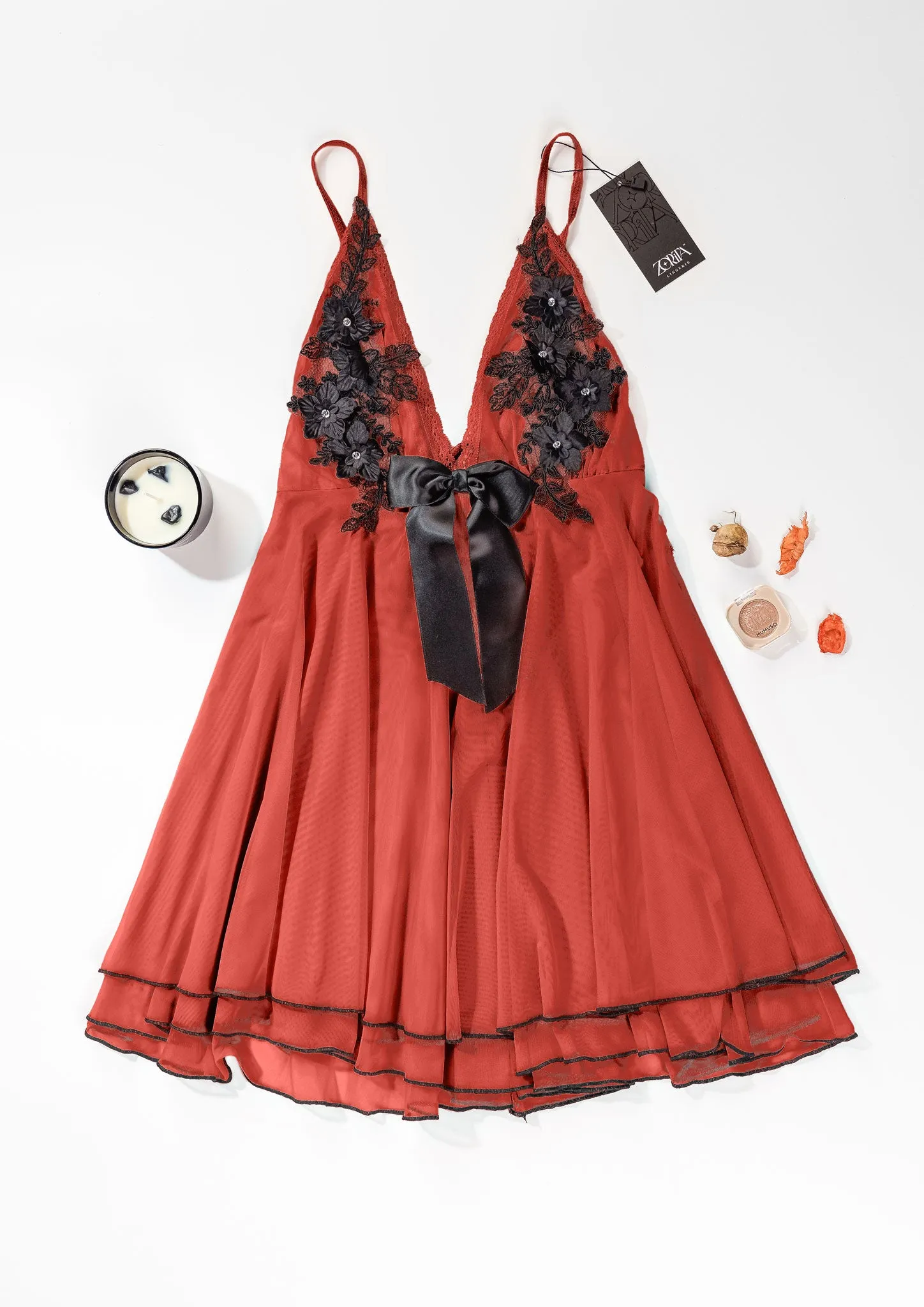 Stretch Mesh Babydoll 4270-24