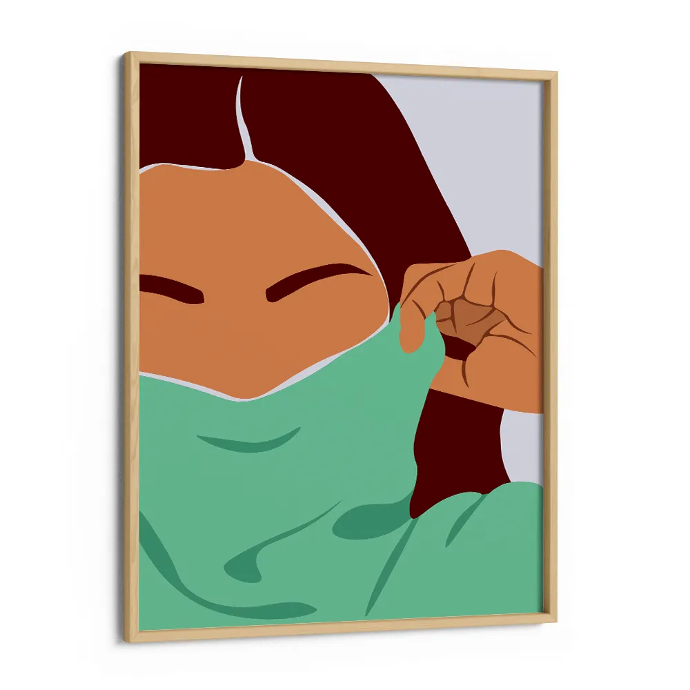 Sweater Weather (Aqua) Boho Art Painting