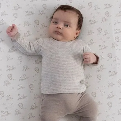 THE NEUTRALS - Organic Cotton Double Knit Stripe Top