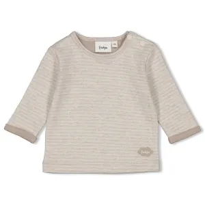 THE NEUTRALS - Organic Cotton Double Knit Stripe Top