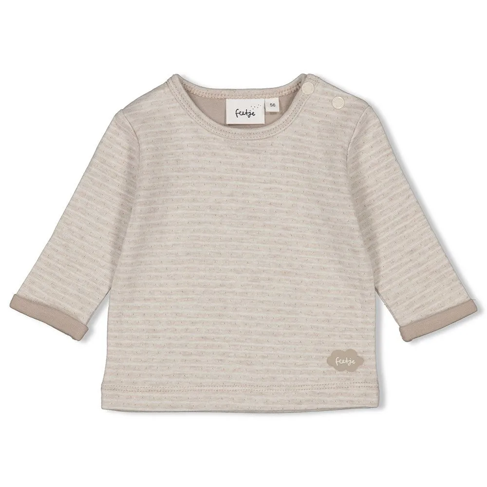 THE NEUTRALS - Organic Cotton Double Knit Stripe Top