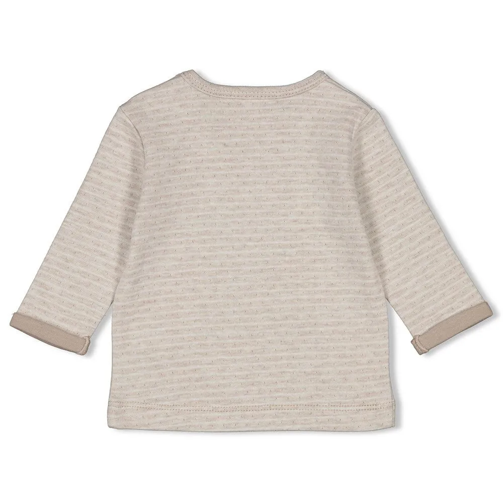 THE NEUTRALS - Organic Cotton Double Knit Stripe Top