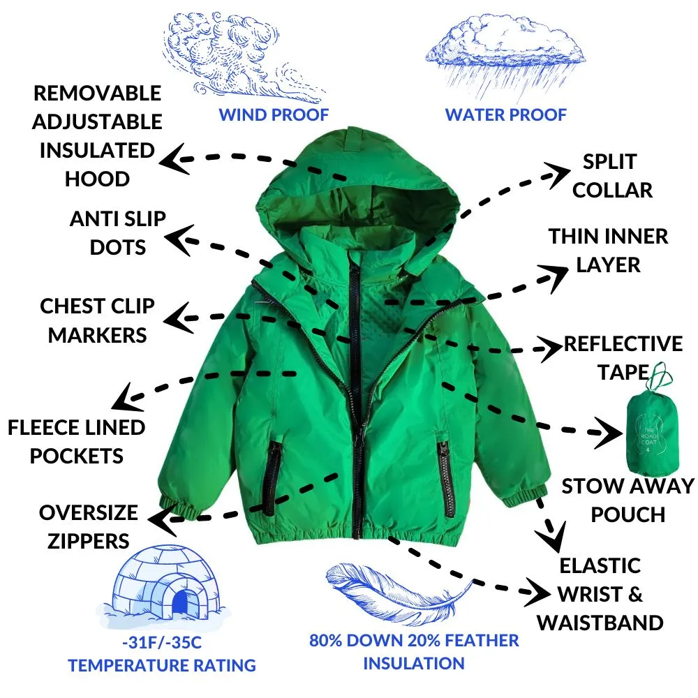 The Road Coat Arctic - Green