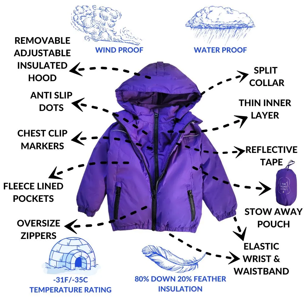 The Road Coat Arctic - Purple
