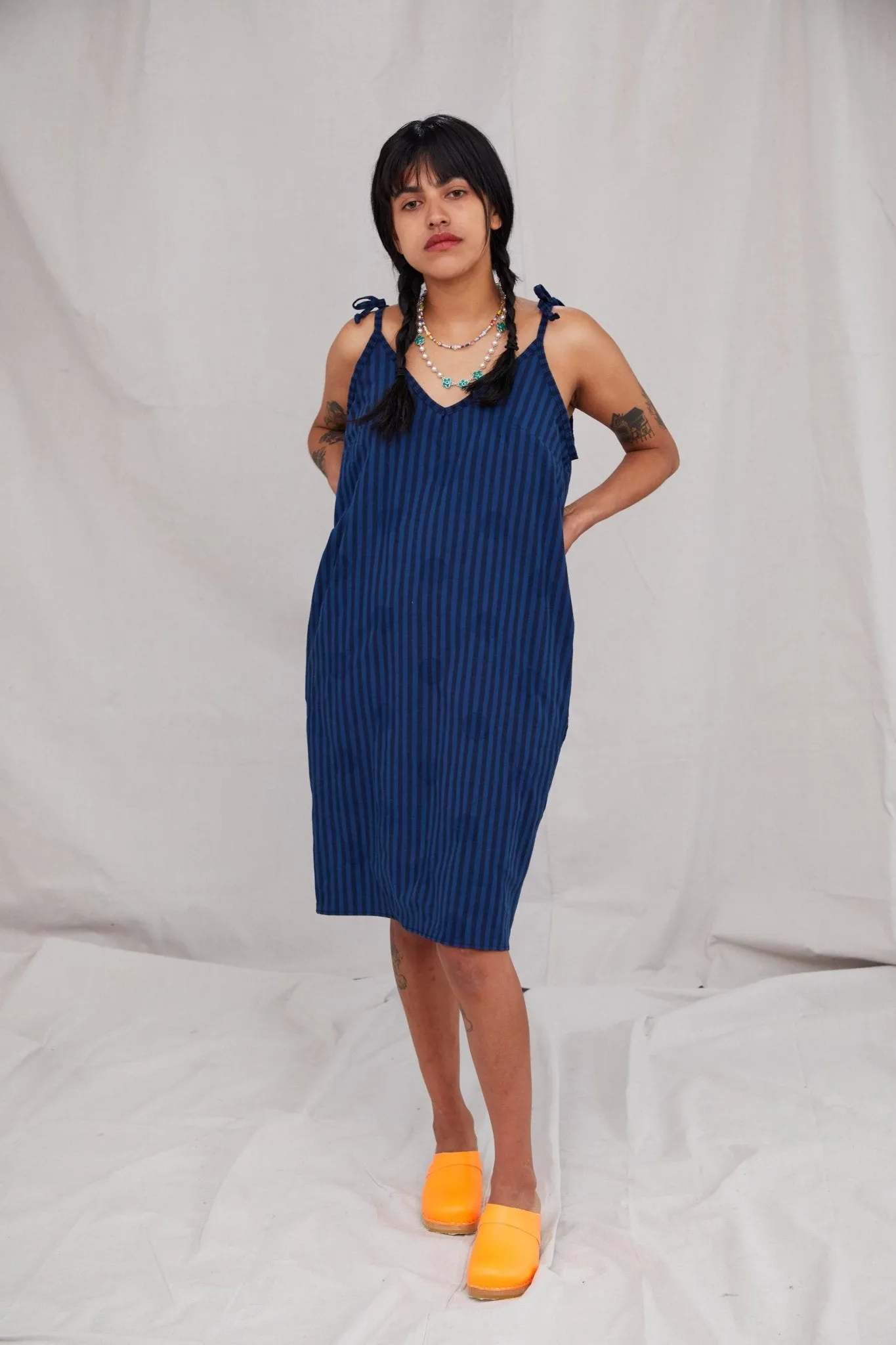 Tie Dress in Stripe