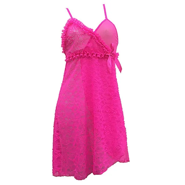 VenusFox Sexy Lingerie European  American Foreign Trade Lace Temptation Sexy Lingerie Female Perspective Sexy Pajamas