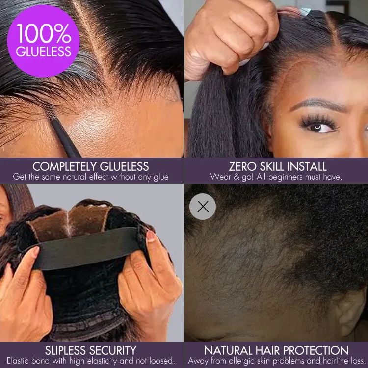 VIP ONLY | Ombre Brown Fluffy Kinky Curl Glueless Minimalist HD Lace Wig Ready to Go