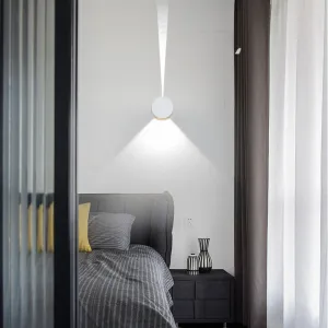 White Circular Up / Down Wall Lamp